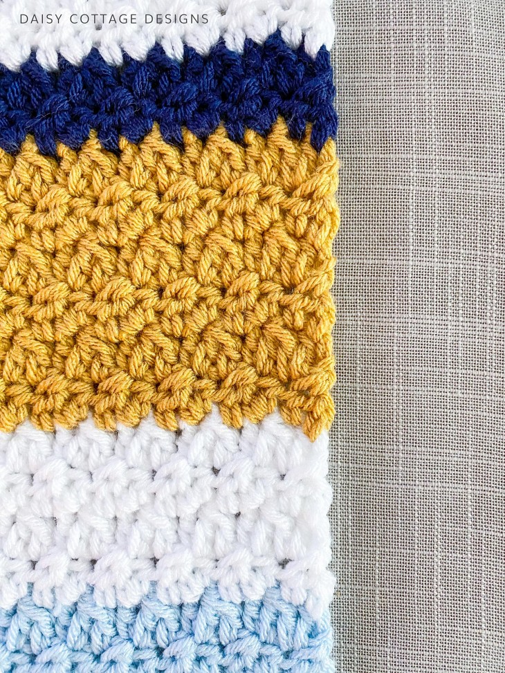 Sand And Sea Crochet Baby Blanket