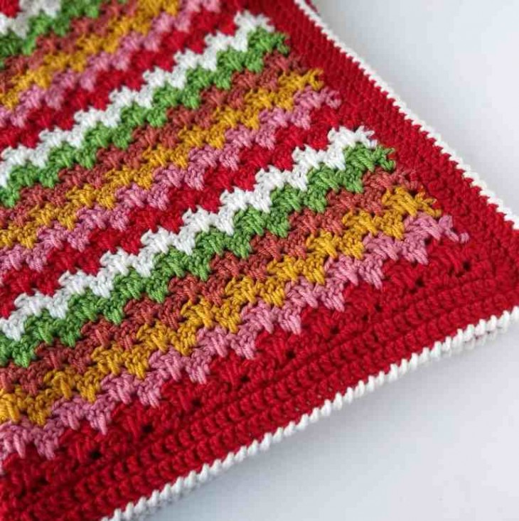 Granny Spike Stitch Crochet Blanket