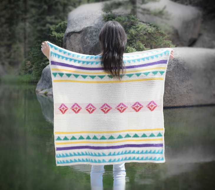 Modern Camping Blanket Pattern