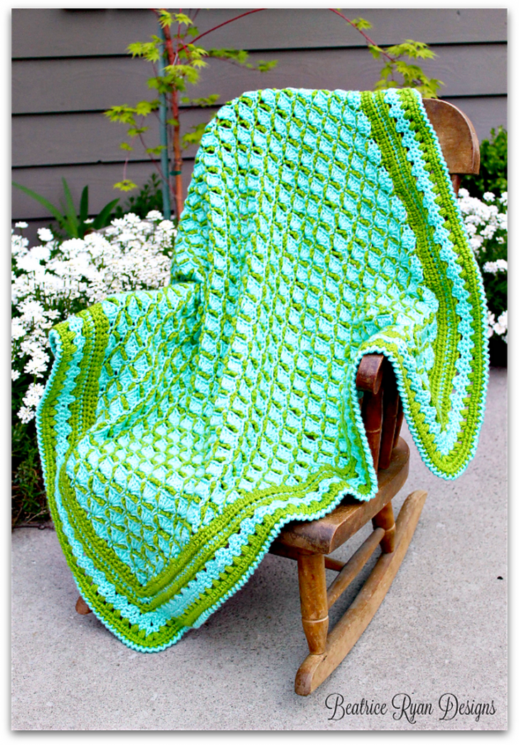 Frog Pond Baby Blanket