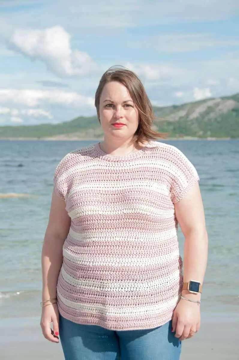 Striped Crochet Top