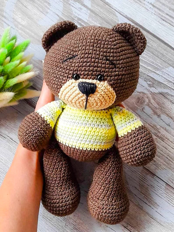 Crochet Teddy Bear PDF Amigurumi Free Pattern » Weave Crochet