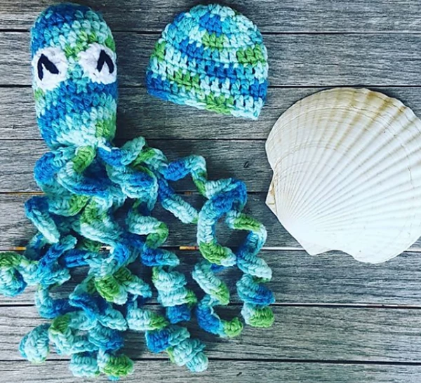 Crochet Octopus Pattern With Matching Preemie Hat