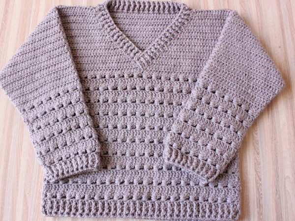Stitching Crochet Gents Sweaters Pullover