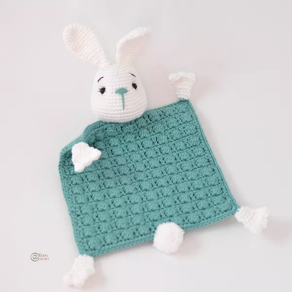 Bunny Safety Blanket Free Crochet Pattern