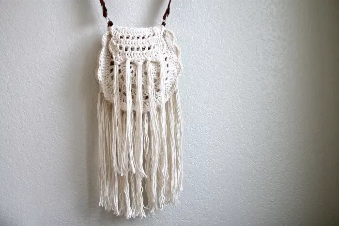Boho Tassel Crochet Bag