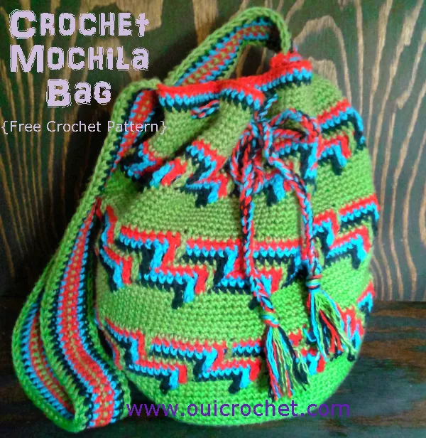Colorful Mochila Bag Crochet Pattern