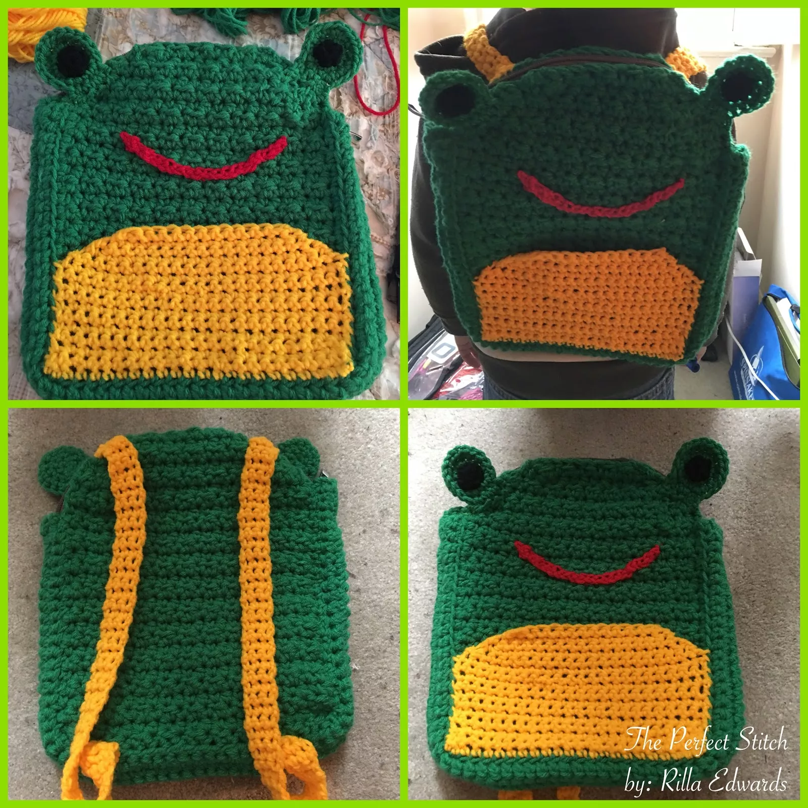 Frog Backpack - Toddler-Sized