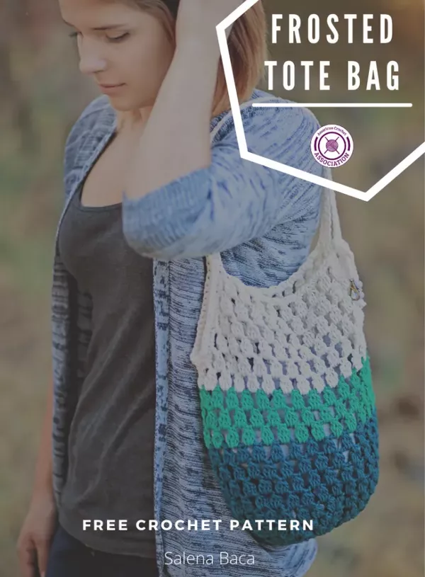 Frosted Tote Bag: Set Of 2 Easy Crochet Bag Patterns