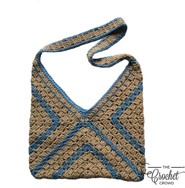 Modern Granny Square Tote Bag Crochet Pattern