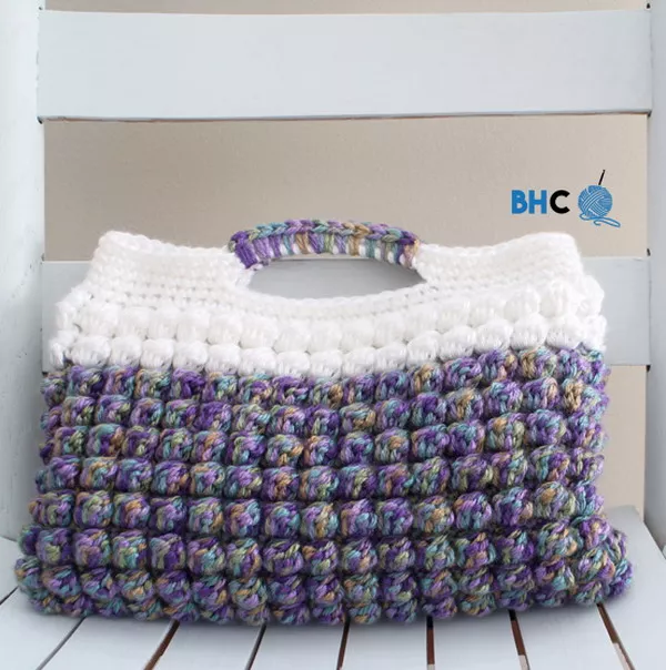 Springtime Bobble Crochet Clutch