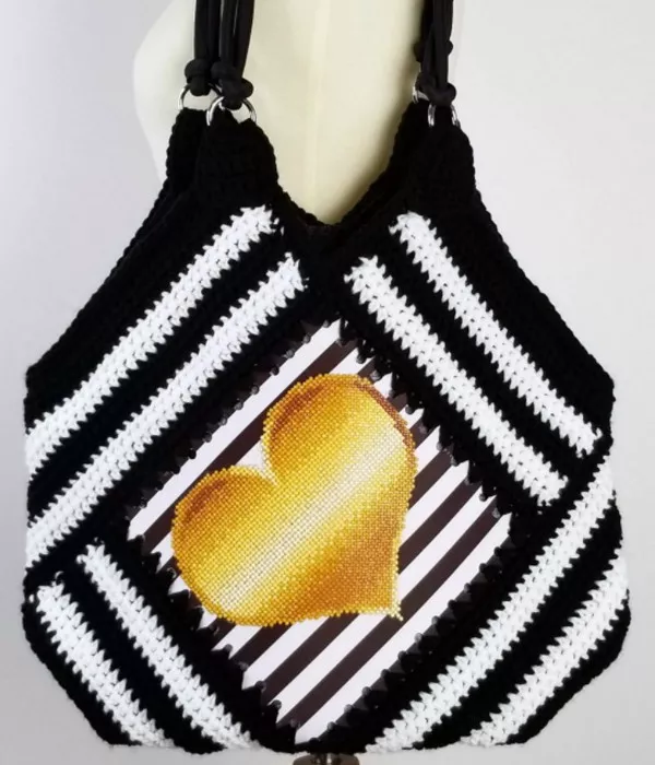 Tilted Heart Tote