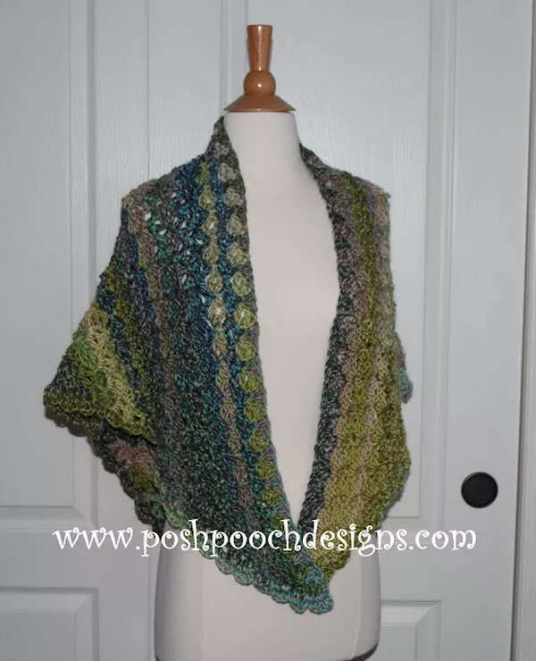 Watercolor Forest Shawl