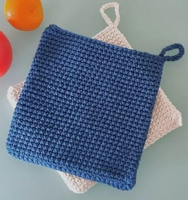 Crochet Potholder - Cross Stitch Crochet