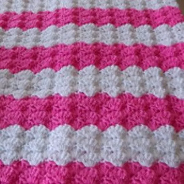 Pink Shell Baby Blanket