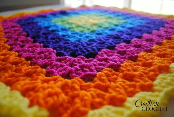 Rainbow Sunshine Lovey Blanket