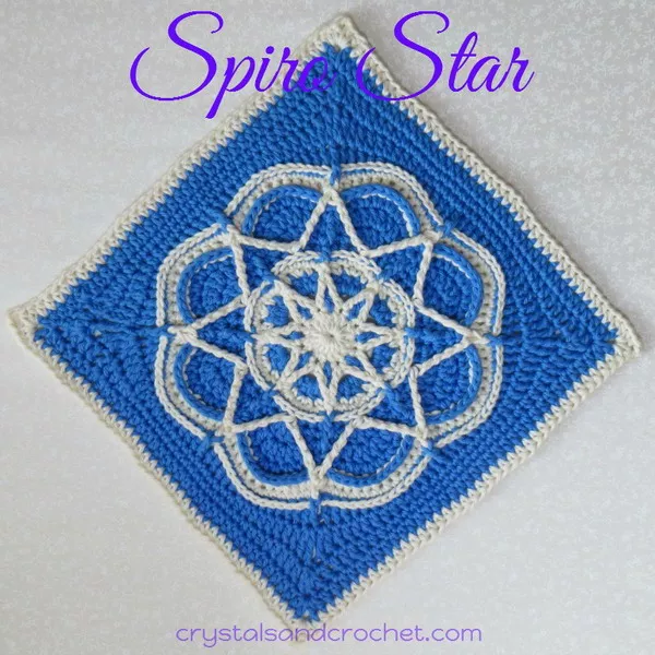 Spiro Star Crochet Granny Square