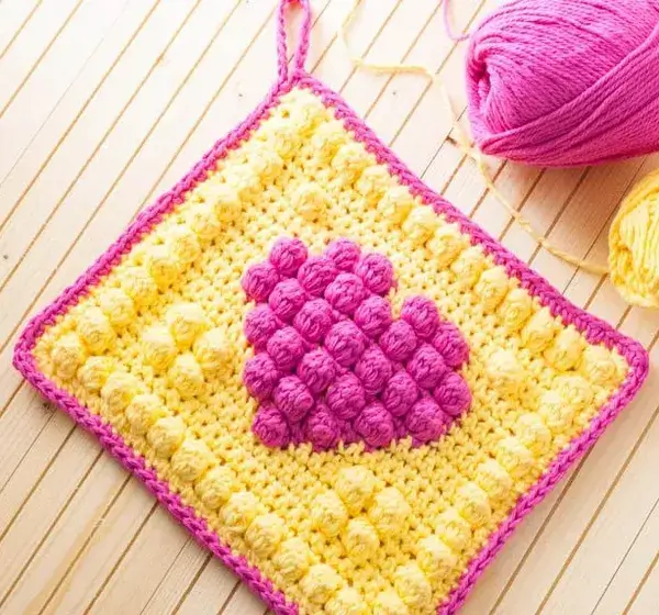 Bobble Heart Potholder