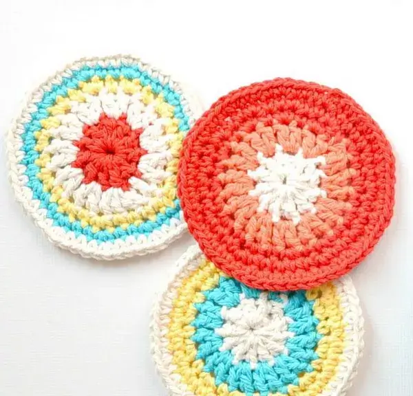 Easy Modern Vintage Crochet Coasters