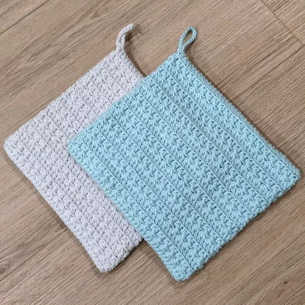 Elegant Star-stitch Potholder