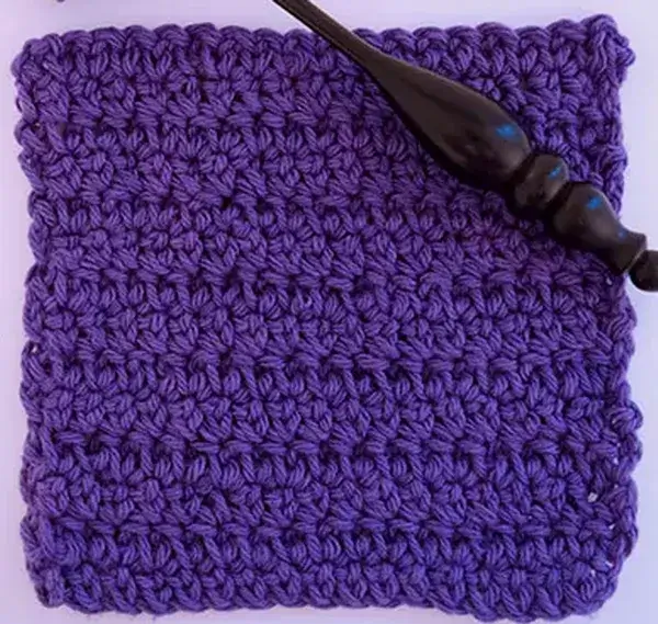 Extended Single Crochet Dishcloth