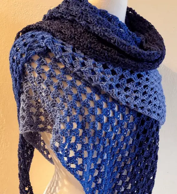 Heartland Crochet Triangle Shawl