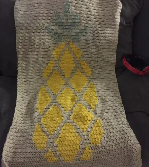 Pineapple Graphghan Blanket
