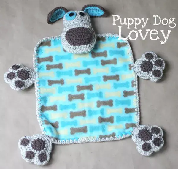 Puppy Dog Lovey Blanket