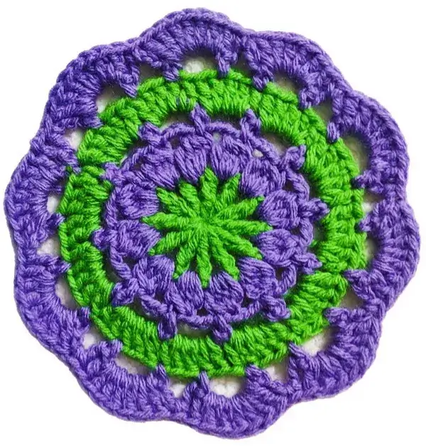 Tea Crochet Flower Coaster