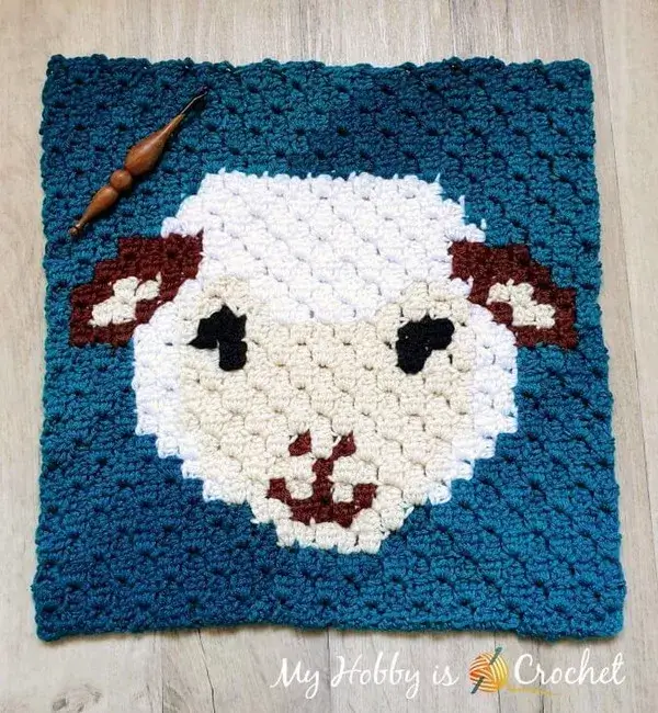 Woolly Sheep C2c Square