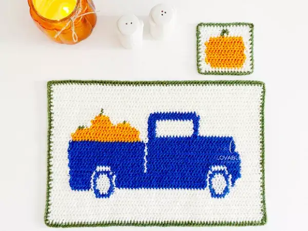 Fall Placemat and Coaster Set