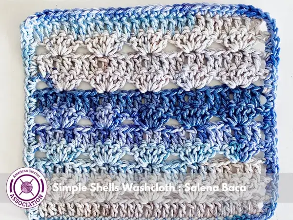 Simple Shells Washcloth: Quick and Easy Textured Stitch Pattern