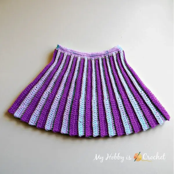 Mini Pleated Crochet Skirt