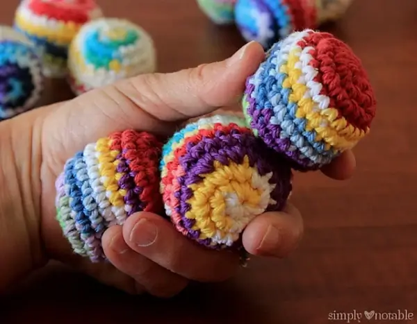Scrapbuster Crochet Juggling Balls