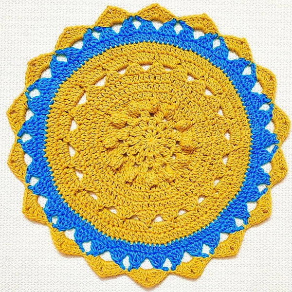 Amber Crochet Placemat Doily