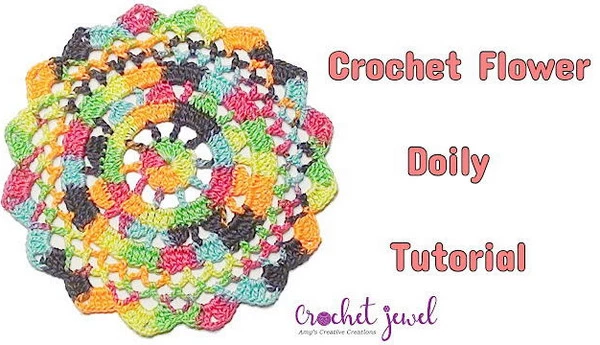 Crochet Flower Doily Tutorial