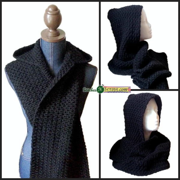 Darkness Hooded Scarf