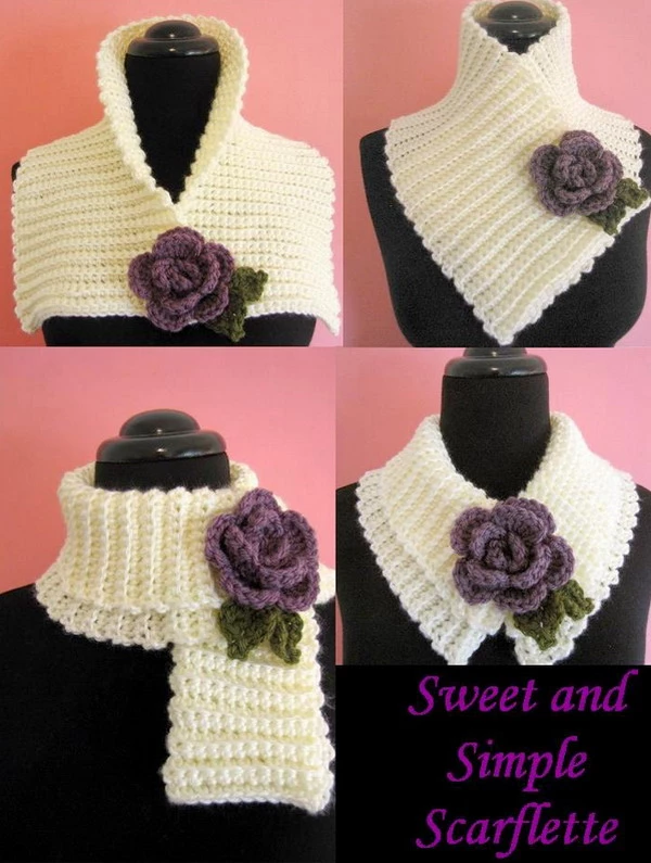Sweet and Simple Scarflette