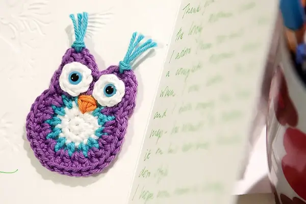 Crochet Owl Coaster