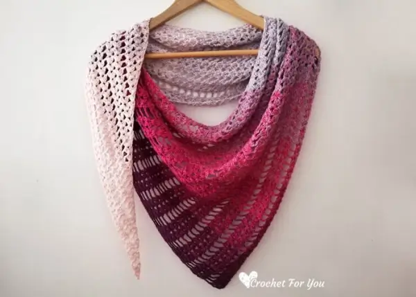 Crochet Shell and Lace Shawl