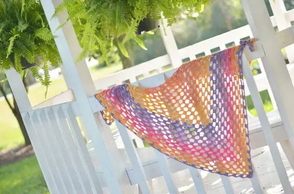 Lacy Sunset Crochet Shawl Pattern