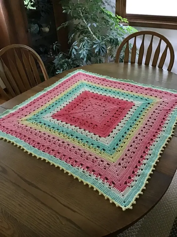 Lunar Crossings Square Blanket