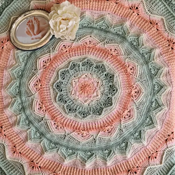 Melanie’s Mandala Baby Blanket