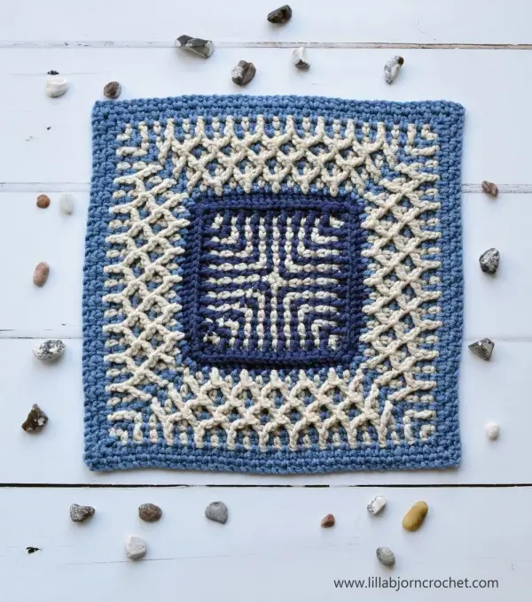 Sea Square Free Crochet Pattern