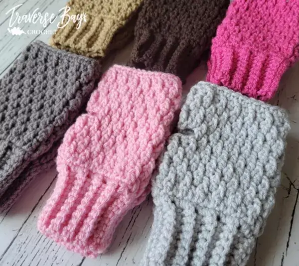 Crochet Alpine Fingerless Gloves