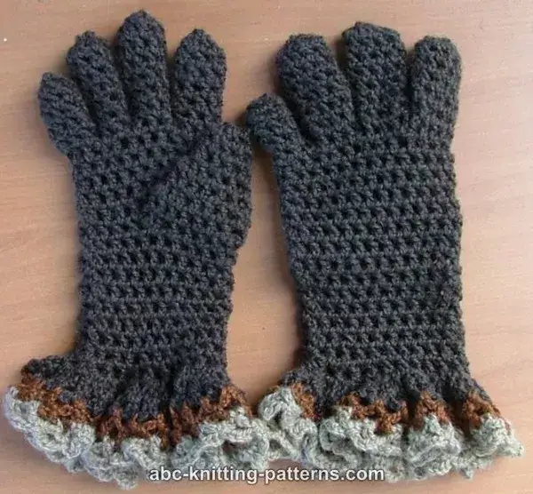 Gloves with Ruffles