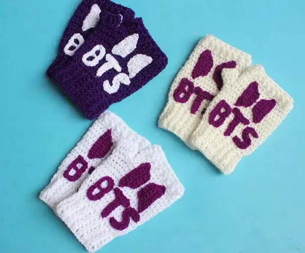 Handmade Bts Gloves For Adult Kids