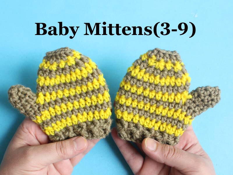 Super Fast Baby Mittens 15 Minutes Craft &crochet Gloves Infant Baby
