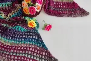 Angled Mesh Scarf