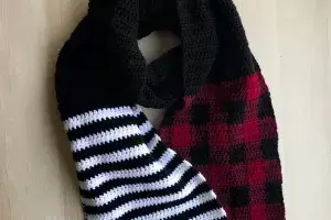 Stripes and Plaid Scarf